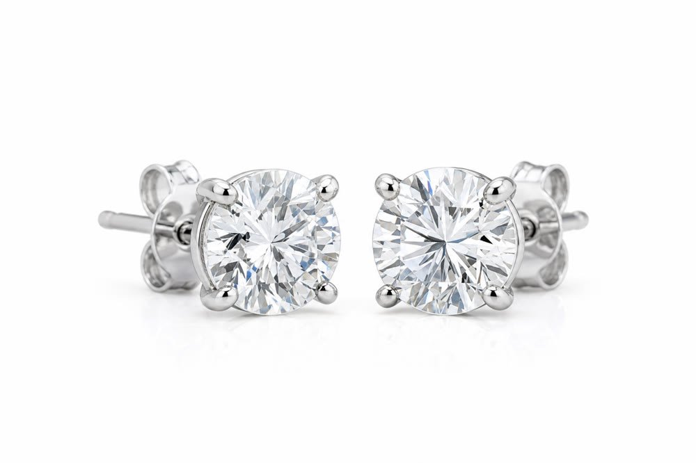 Diamond Stud Earrings