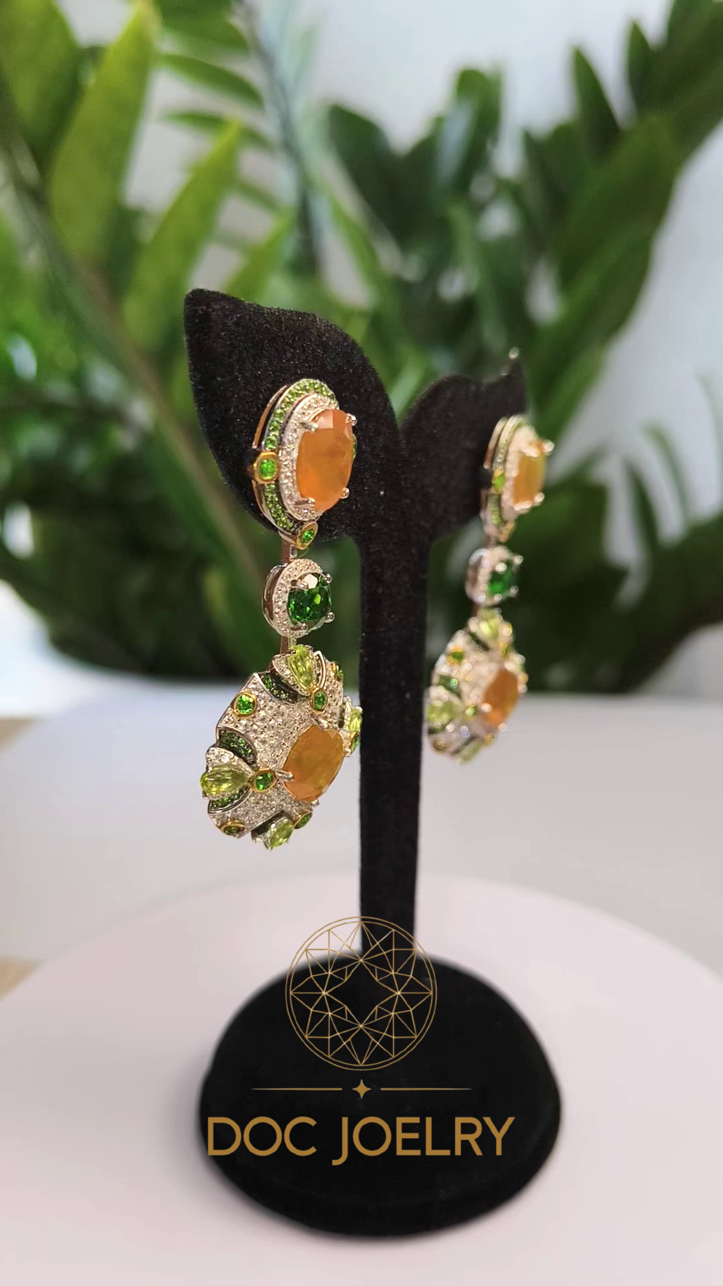 Sapphire Queen Chandelier Earrings 