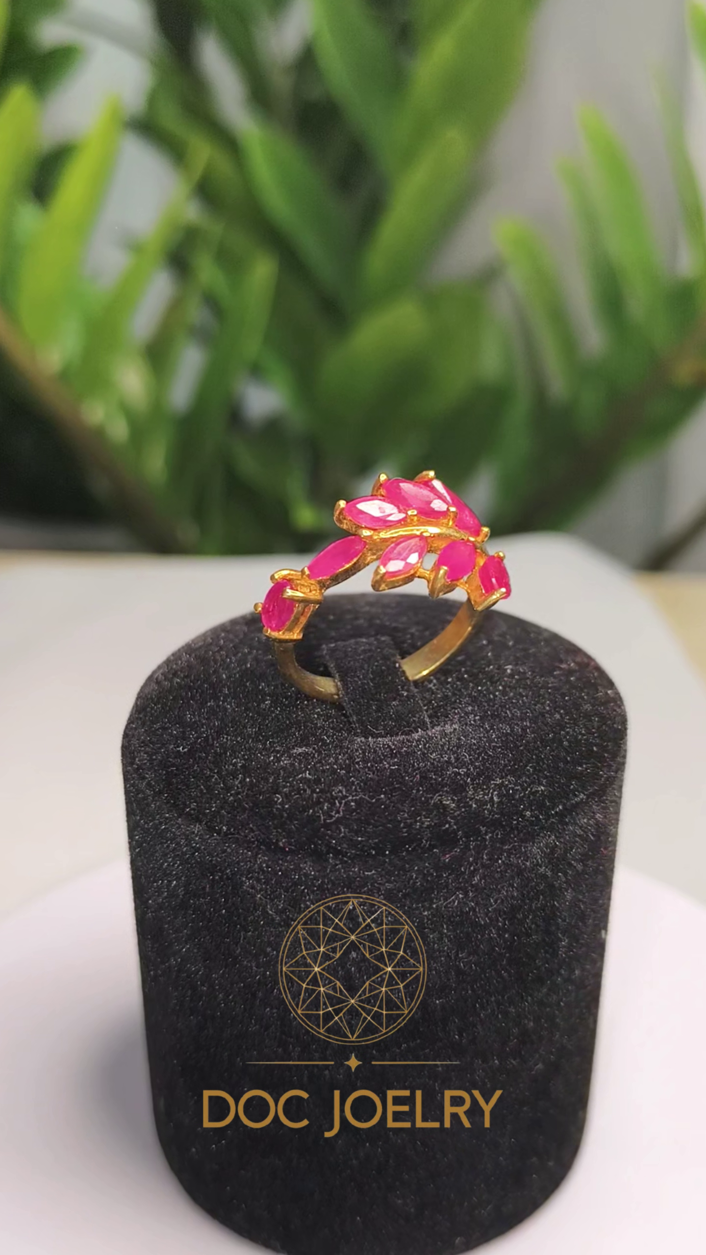 Crimson Vine Ruby Ring