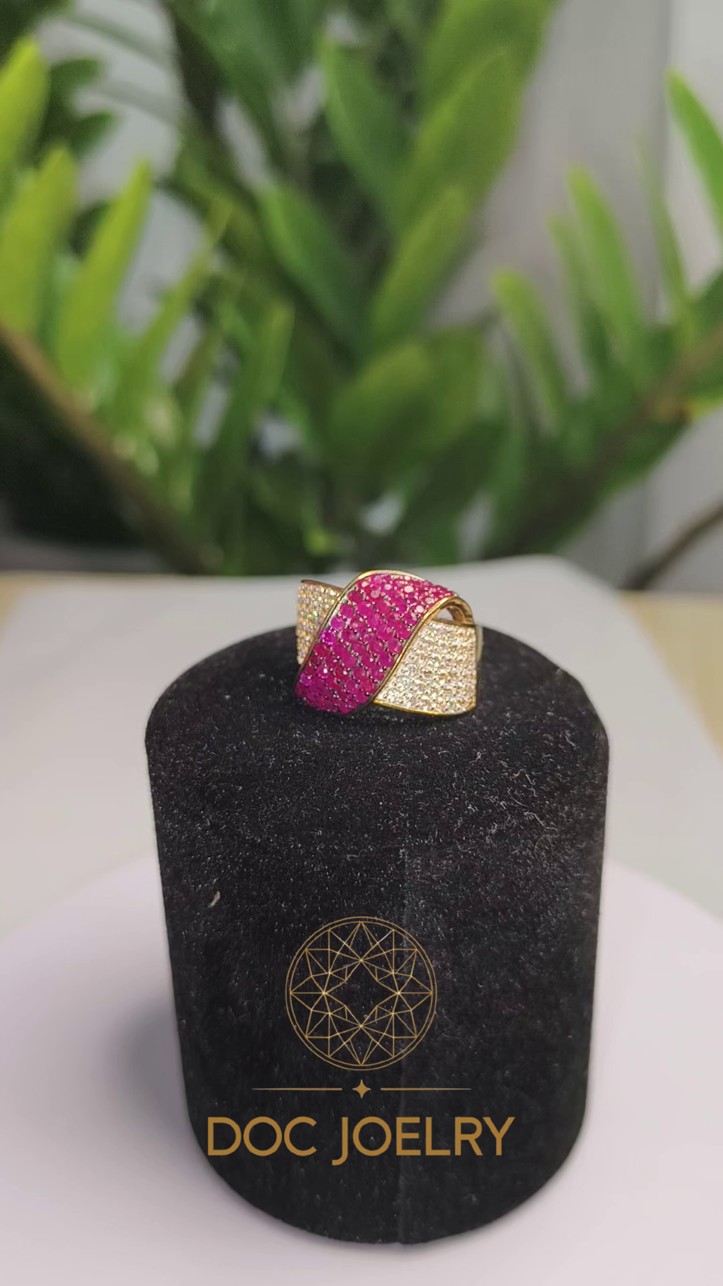 Crimson Ribbon Ruby Ring 